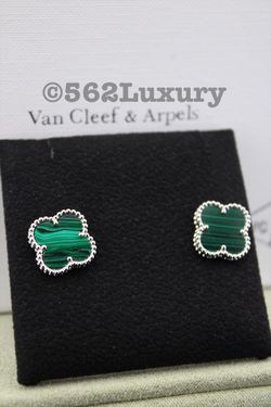 Malachite Van Cleef Earrings 