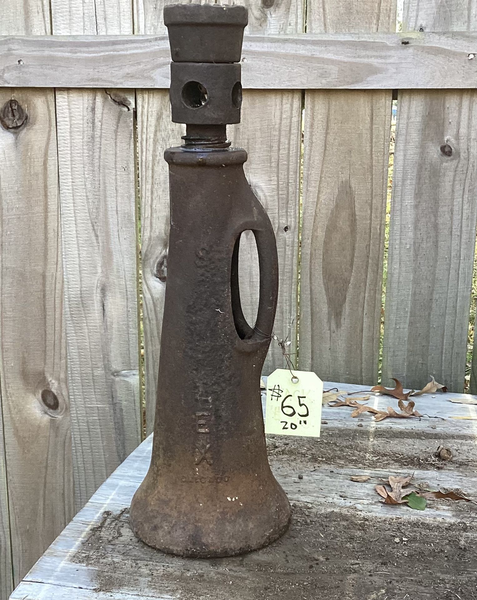 Old 22” tall screw Jack.