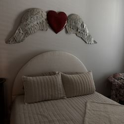 Boucle Bed Frame And Mattress 