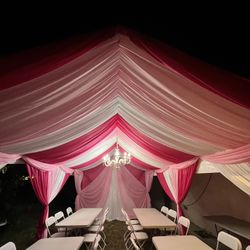 😄👍🧸Tent With Draping 10x20