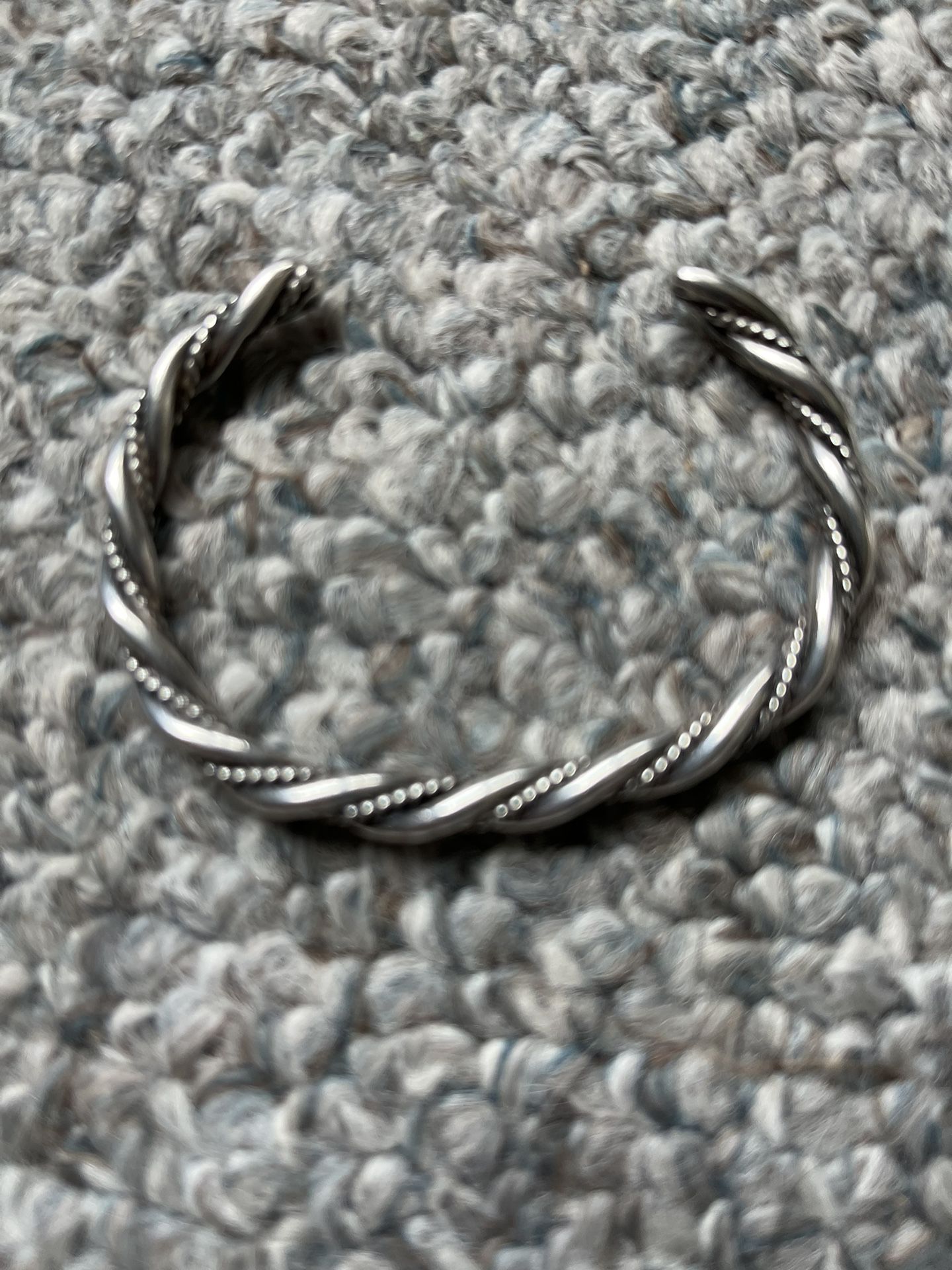 Sterling Silver Solid Navajo cuff bracelet