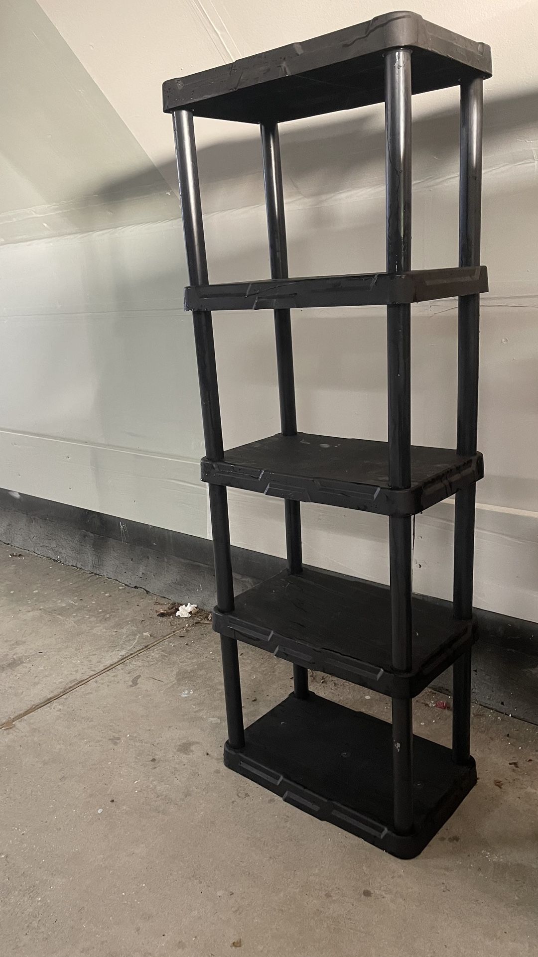 5-tier Plastic Free Standing Shelf