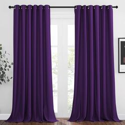 NICETOWN Blackout Curtain Panels 80”x108” Thermal Energy Saving Grommet Bedroom.