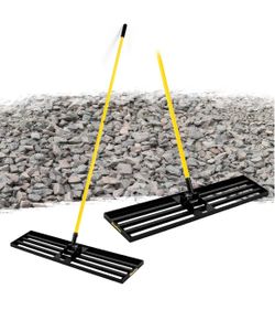 45” Lawn Leveling Rake for Soil, Compost, Gravel, Sand