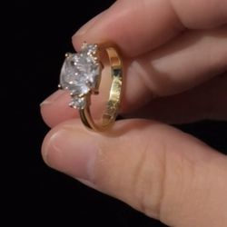 14K Gold vermeil Sterling Silver Ring