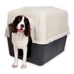 Petmate Dog House, Medium, 32"L x 26"W x 24"H Brown - Medium (32" x 26" x 24")