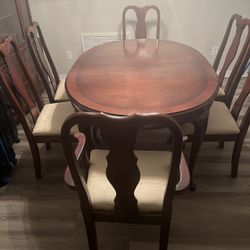 Dining Set W/6 Chairs & China Cabinet 