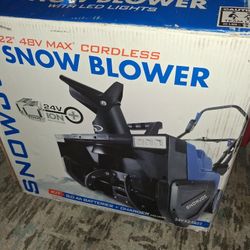 Snow Joe 48-Volt IONMAX Snow Blower 2 x 4.0-Ah Batteries Dual Port Charger