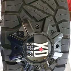 5-Nitto Ridge Grapplers 35X12.50R20 with XD SERIES RIMS