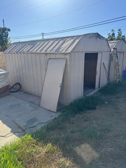 Large Metal Storage Shed with Barn Roof