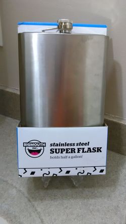 Great Gift stainless steel super flask can be used are used as a gag gift hold half a gallon