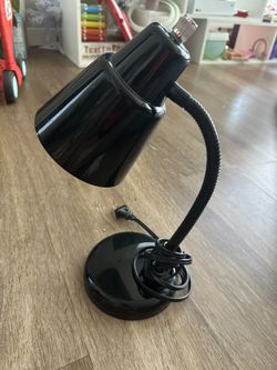 Black Adjustable Desk Lamp with Flexible Neck