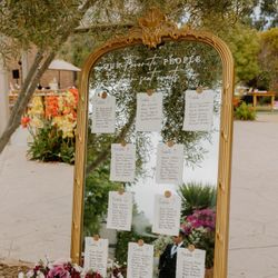 Wedding Seating Chart Mirror 