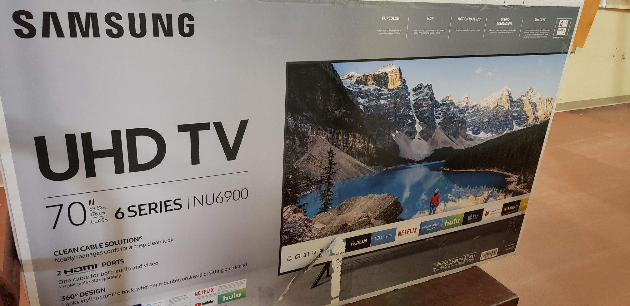 Samsung 70 inch smart 4k ultra HD TV UN70NU6900