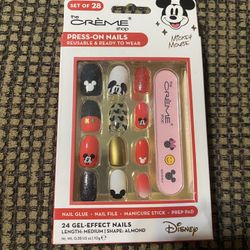 The Crème Shop Mickey Mouse Red Press On Nails