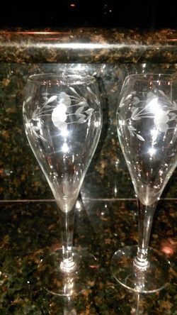 Princess House champagne flutes