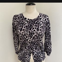 Ann Taylor Cheetah Cardigan
