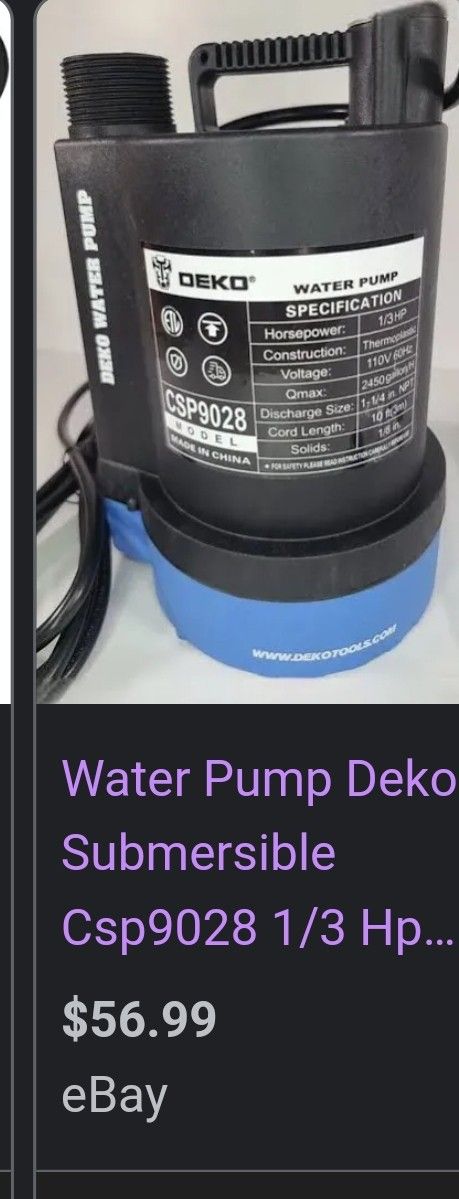 Deko Water Pump Csp9028