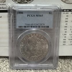 1886 $1 Morgan PCGS MS65 🔥🔥 OPEN TO TRADES 🥵