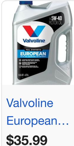 Valvoline Motor Oil European