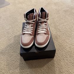 🔥 Air Jordan 1 High “Dusty Pink / Multi-Color Trim” — Size 12 — Excellent Condition