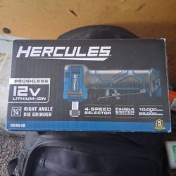 Hercules brushless right angle die grinder 12 volt $30 OBO