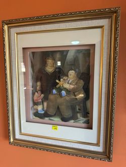 Botero 3D reproduction art frame