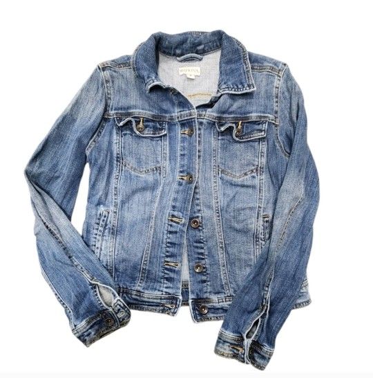 Merona Size Medium Blue Denim Jacket