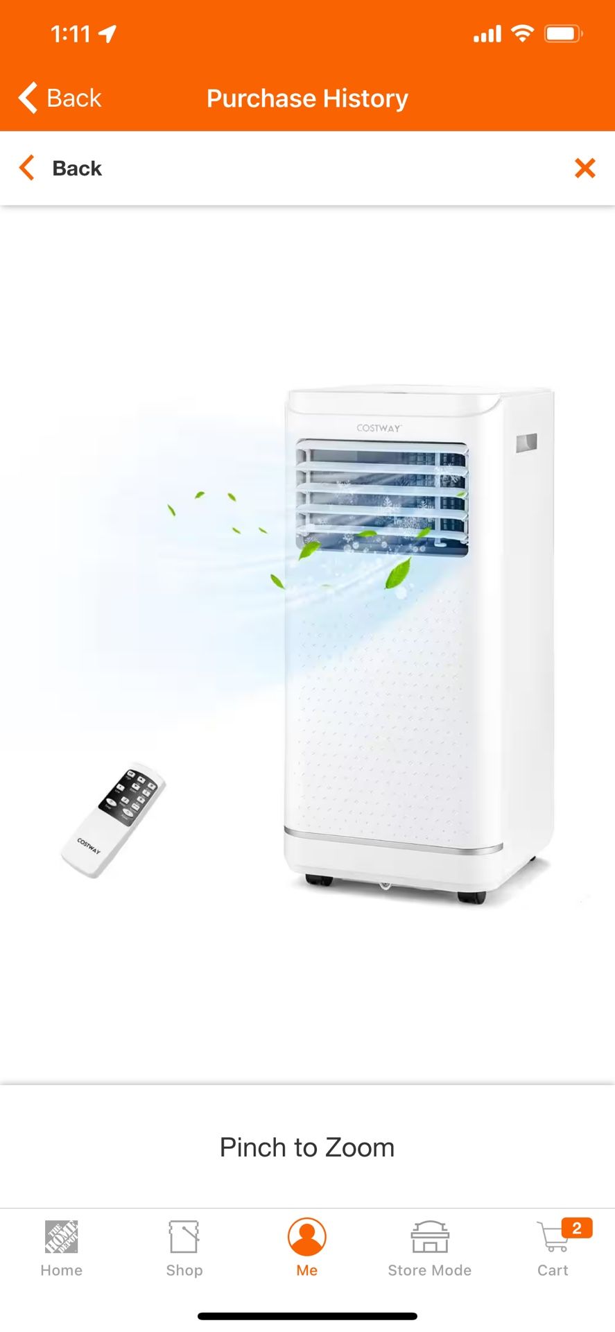 5,000 BTU Portable Air Conditioner Cools 250 Sq. Ft. with Dehumidifier - Brand New - Never Opened