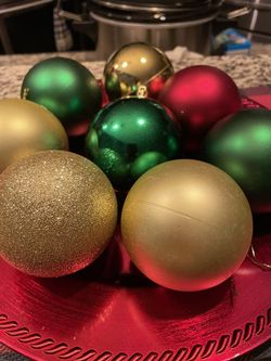Set of Christmas ornaments