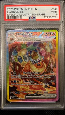 Flareon ex Special Illustration Rare (2025) Pokemon Prismatic PSA 9