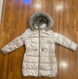 XL DKNY Faux Fur Trim Puffer Coat/Jacket XL
