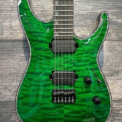 ESP LTD Deluxe H-1001 See-Thru Green NEW