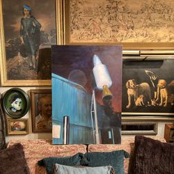 Vintage  Industrial Painting 