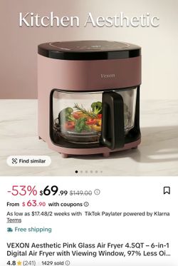 pink air fryer