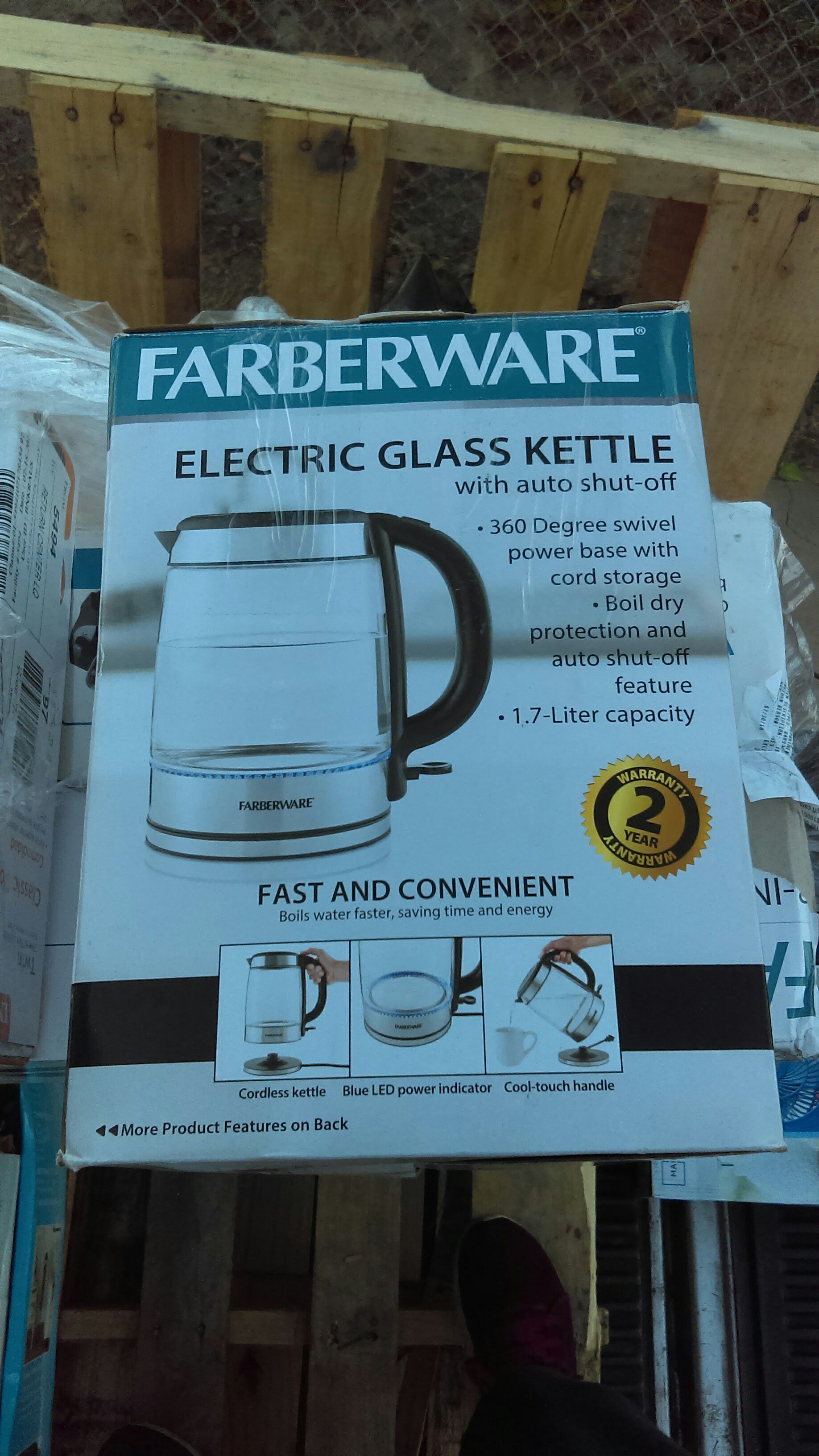 Farberware Glass 1.7 Liter Kettle 