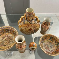 Decorative Royal Satsuma 6 Piece Set