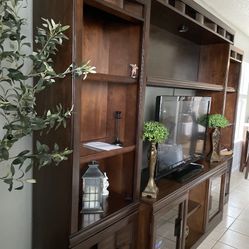 5 Piece Next to New Wall Entertainment Center and Center Table