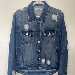 Distressed Denim Jacket 