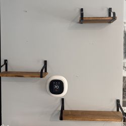 Wood wall shelves 3 pieces