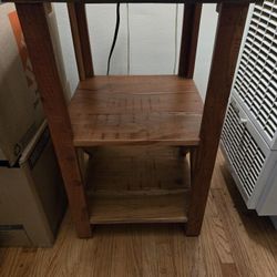 Solid Wood Side Table 
