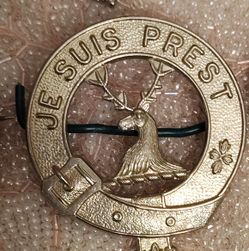 BRITISH MILITARY CAP BADGES, Lovat Scouts Post 1922 White Metal Cap Badge