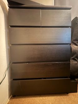IKEA 6-Drawer Dresser and Matching 2-Drawer Nightstand