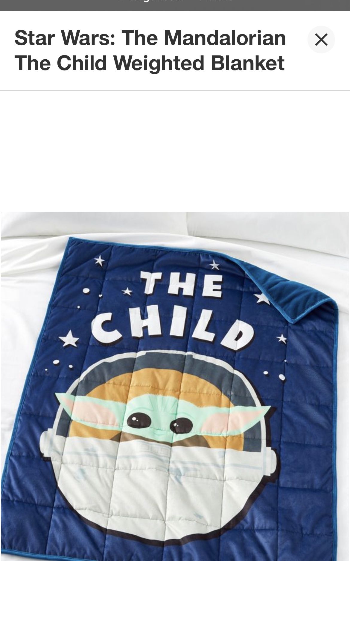 Star Wars: The Mandalorian The Child Weighted Blanket