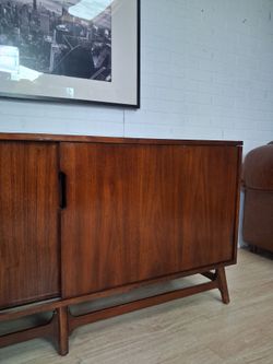 Modern mid century style wood credenza, tv stand
