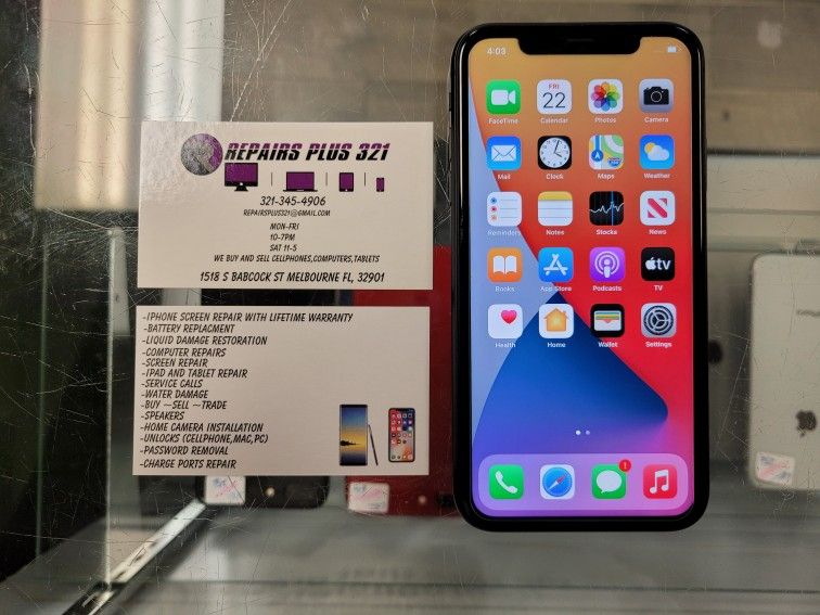 Black iPhone 11 128gb ATT Cricket