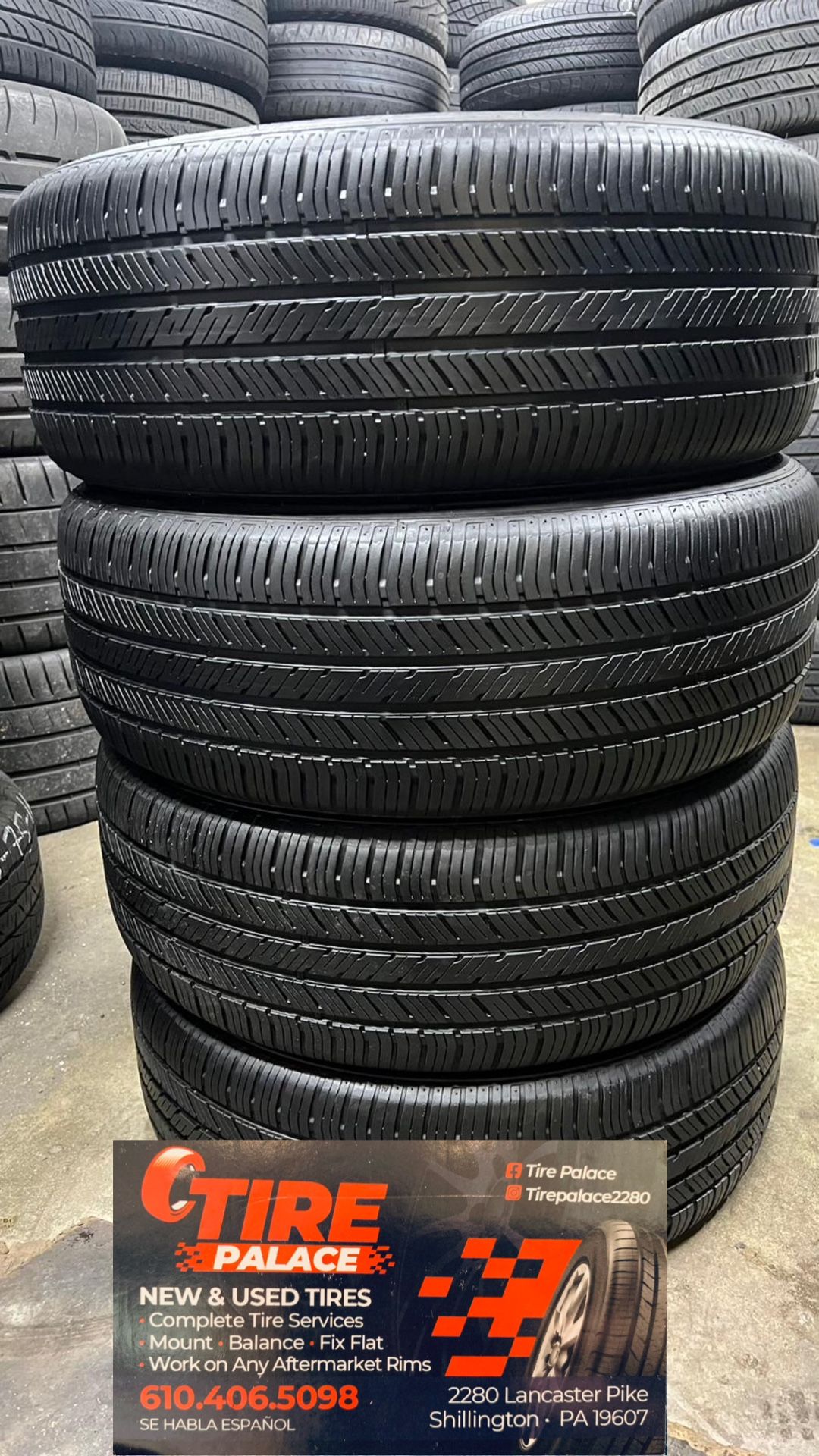 Used tires 215/55/17 hankook all season mount & balance included $280