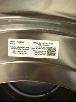 LG DLEX3700V Electric Dryer/Washer