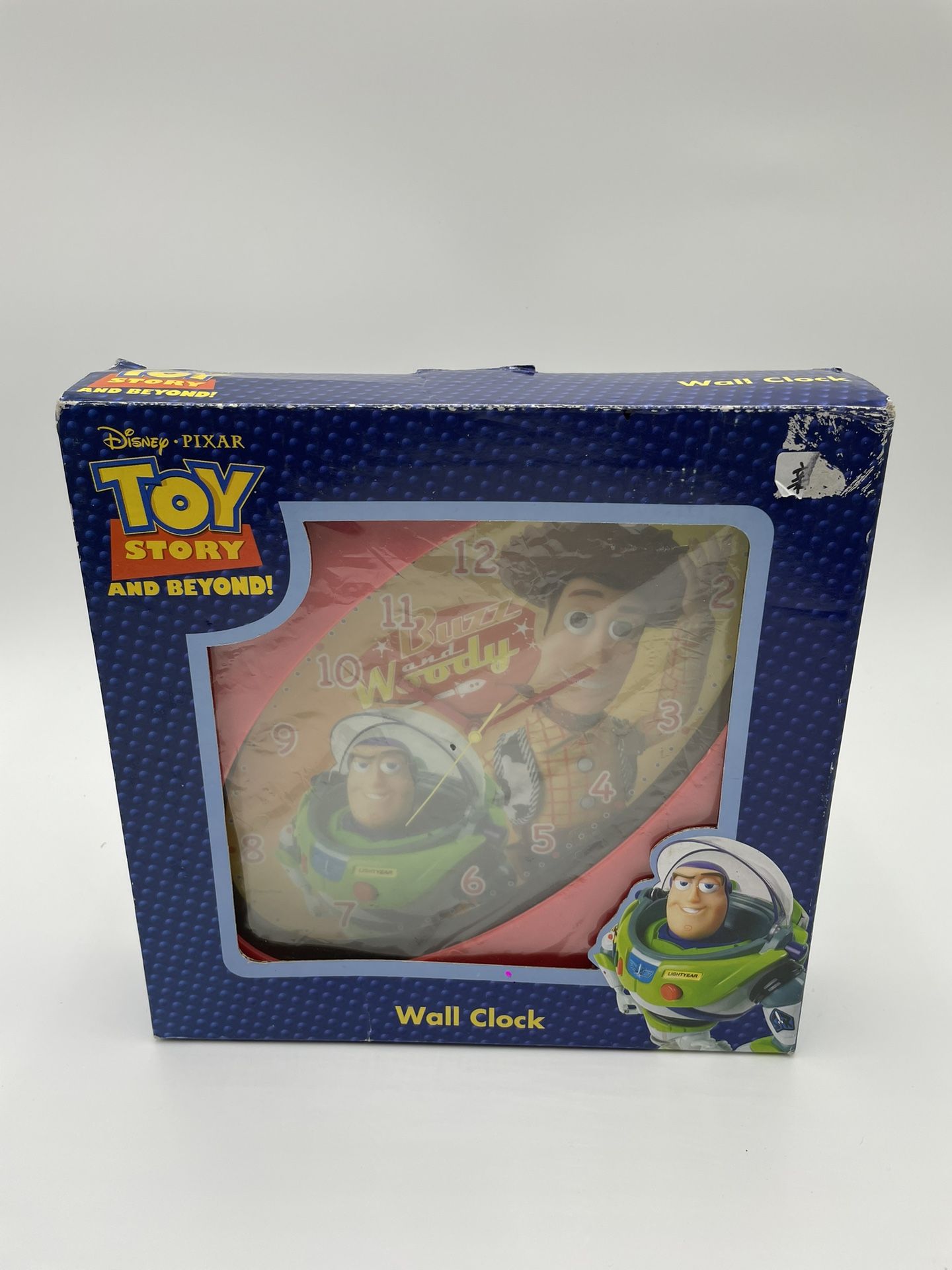 Disney Pixar Toy Story Wall Clock - Buzz Lightyear & Woody Collectible - New in Box