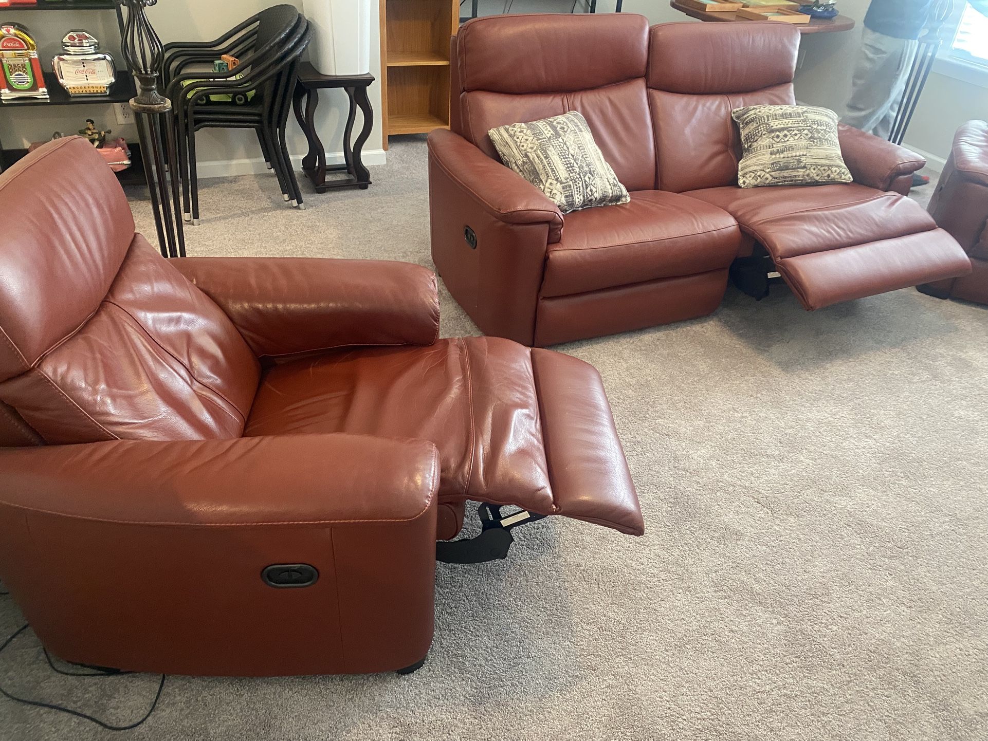 Red Recliner Set